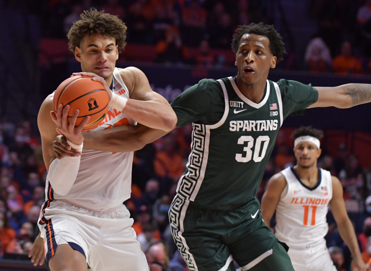 Game time, TV details updated for Michigan State-Illinois next week