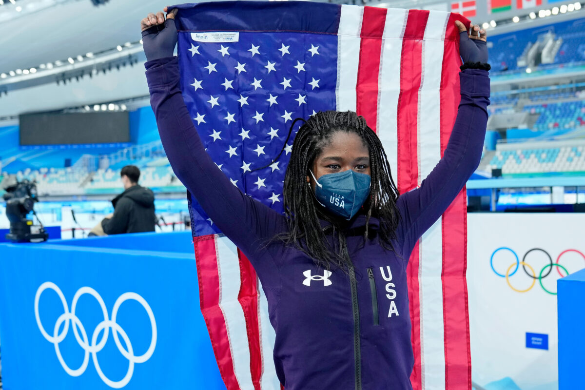 Gators alumna Erin Jackson becomes first Black American woman to medal in speed skating