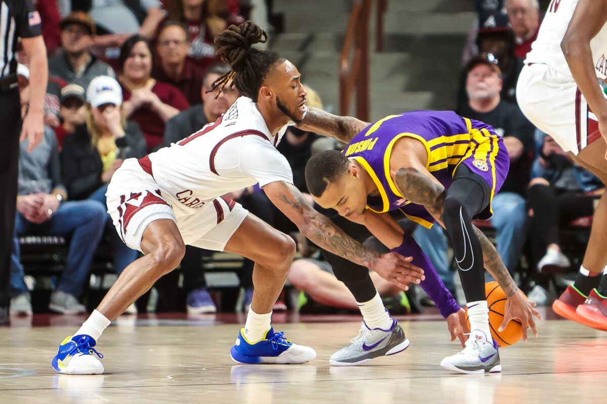 Another tough road loss for LSU as they fall 77-75 to South Carolina