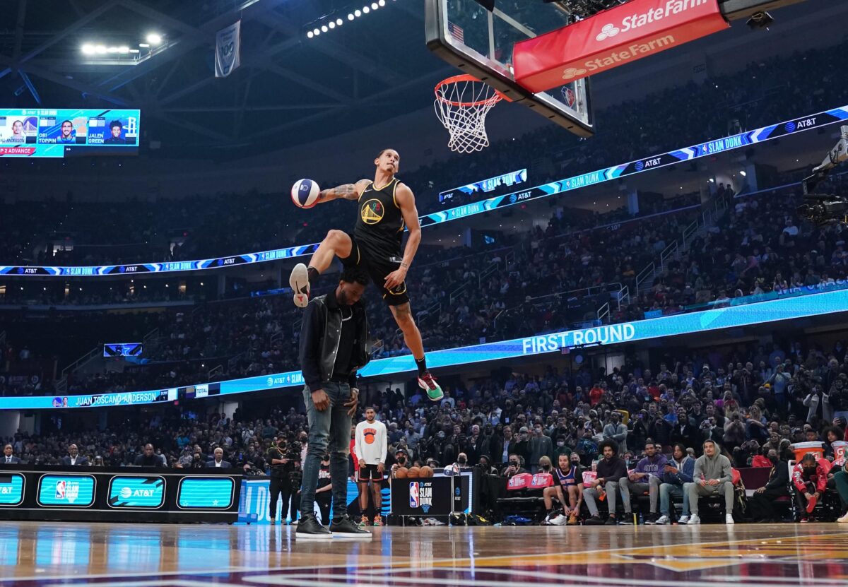 Warriors’ Juan Toscano-Anderson reaches final round of 2022 NBA Slam Dunk Contest