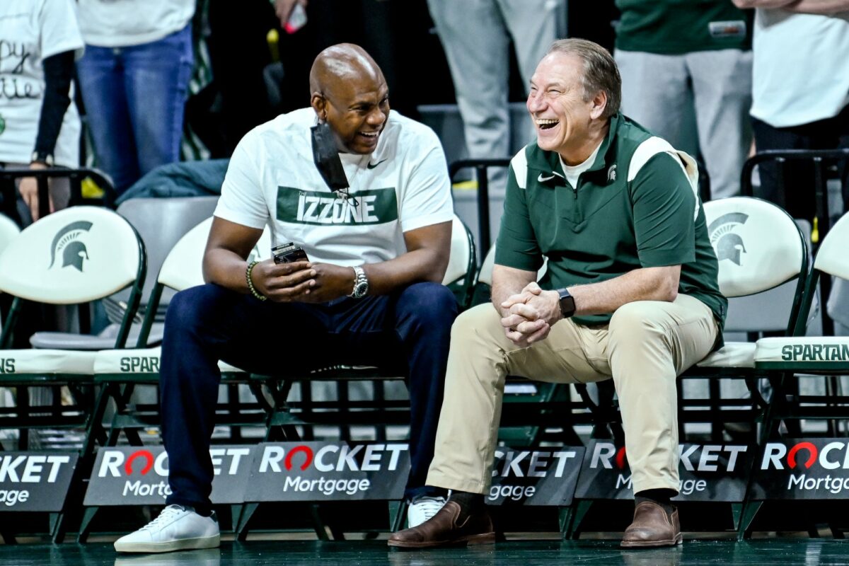 LOOK: Mel Tucker joins the Izzone for game against Purdue