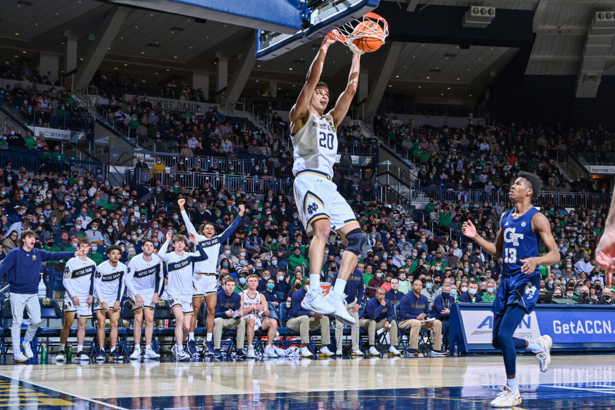 Notre Dame blows out Georgia Tech to clinch double bye in ACC tourney