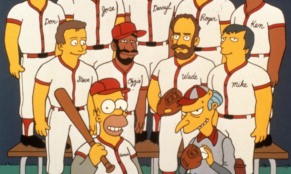Los 9 jugadores de la MLB en el episodio “Homero al bat” de los Simpson, rankeados por el 30 aniversario