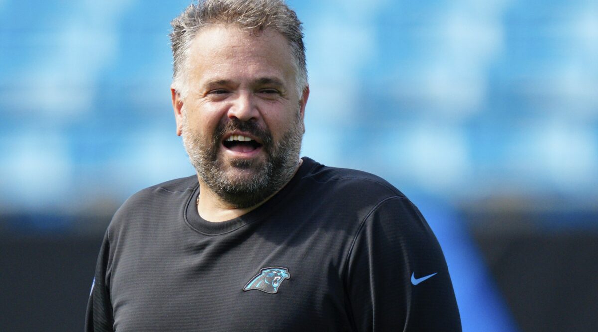 Panthers HC Matt Rhule reportedly on Michigan’s ‘wish list’ to replace Jim Harbaugh
