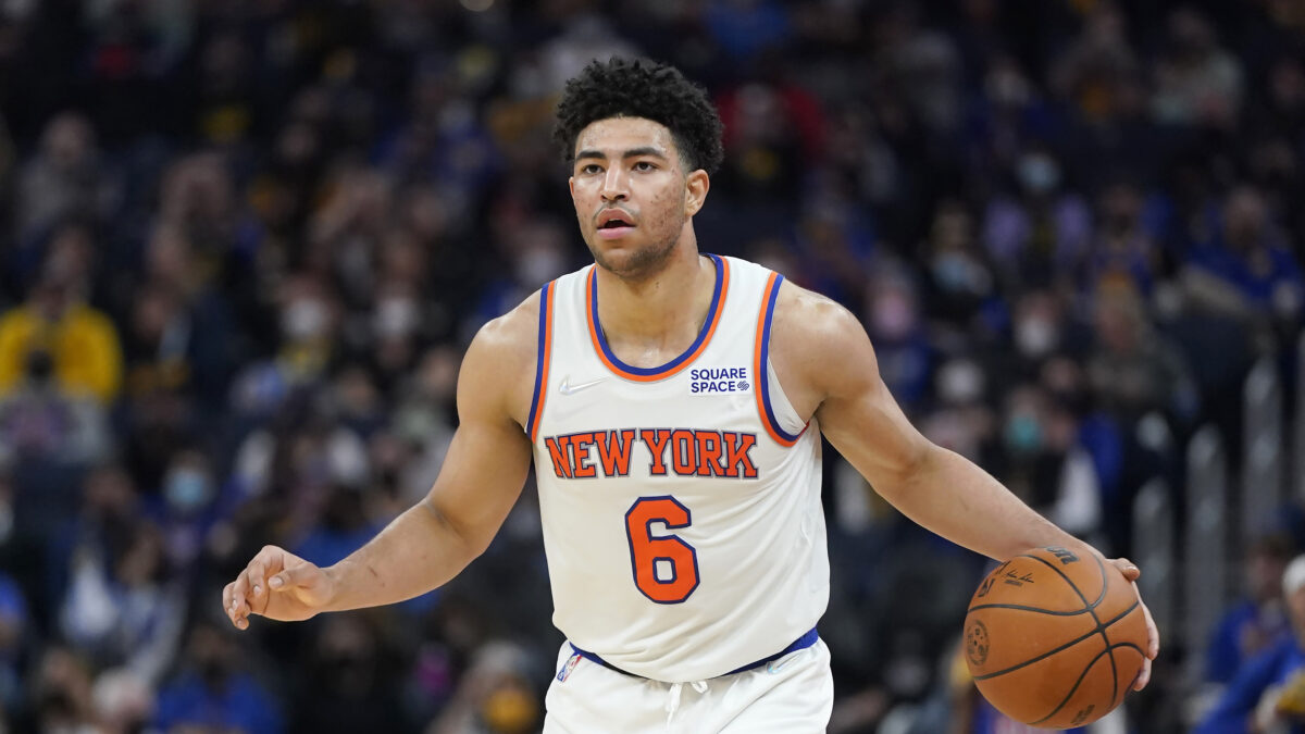 Knicks’ Quentin Grimes suffered a partially dislocated kneecap