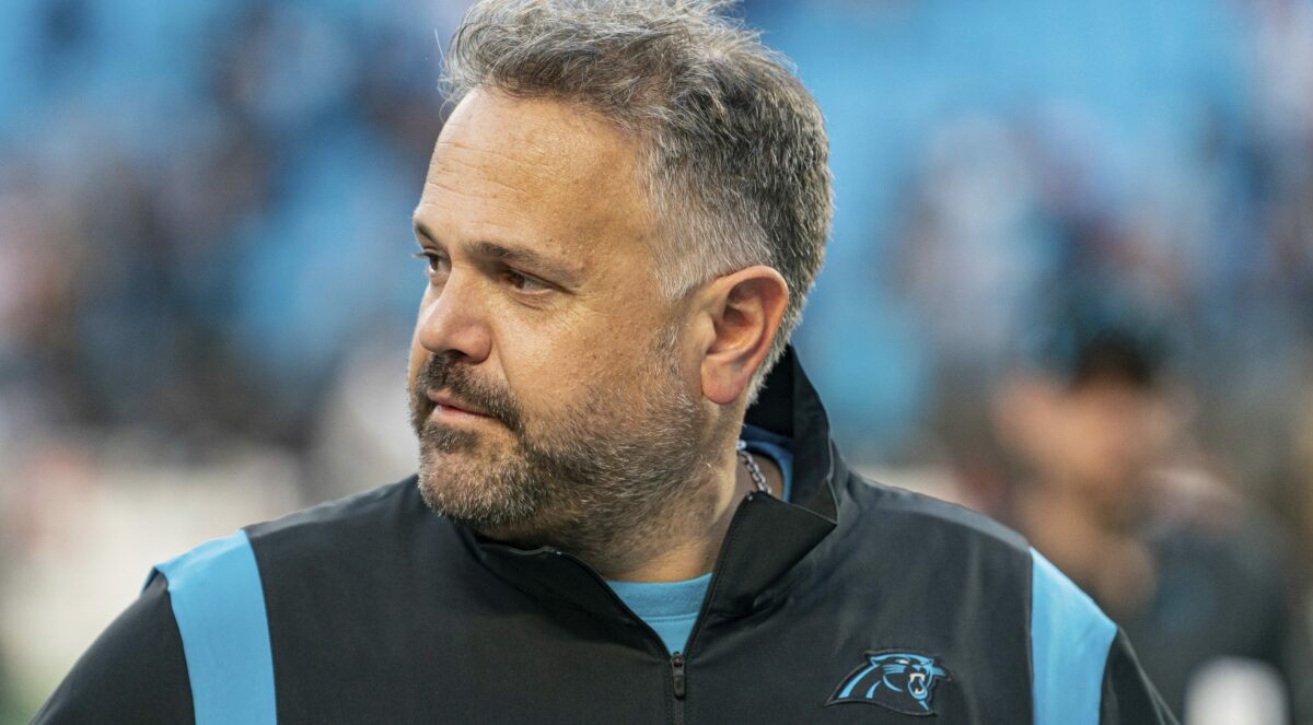 A reminder that Matt Rhule has final say over Panthers’ roster decisions
