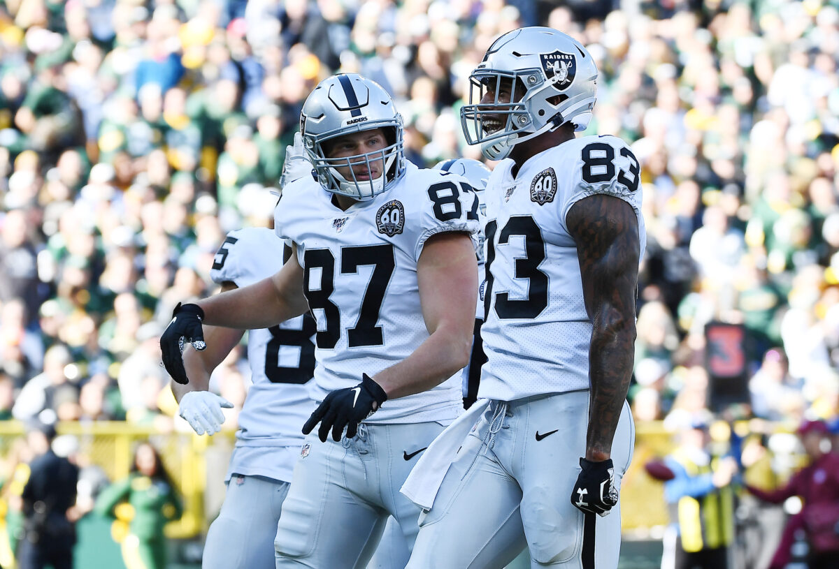 What condition Raiders tight end position is in heading into free agency 2022