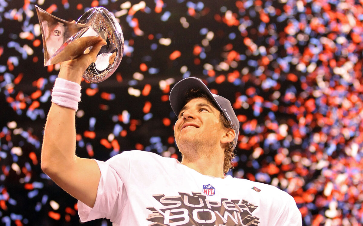 Eli Manning’s Super Bowl XLVI supporting cast was worst of any QB since 2010, data shows