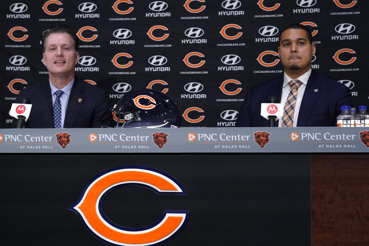 Bears’ Ryan Poles, Matt Eberflus set to speak at NFL Scouting Combine
