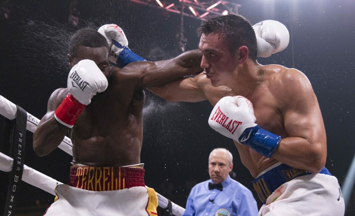 Tim Tszyu survives knockdown to win clear decision over Terrell Gausha