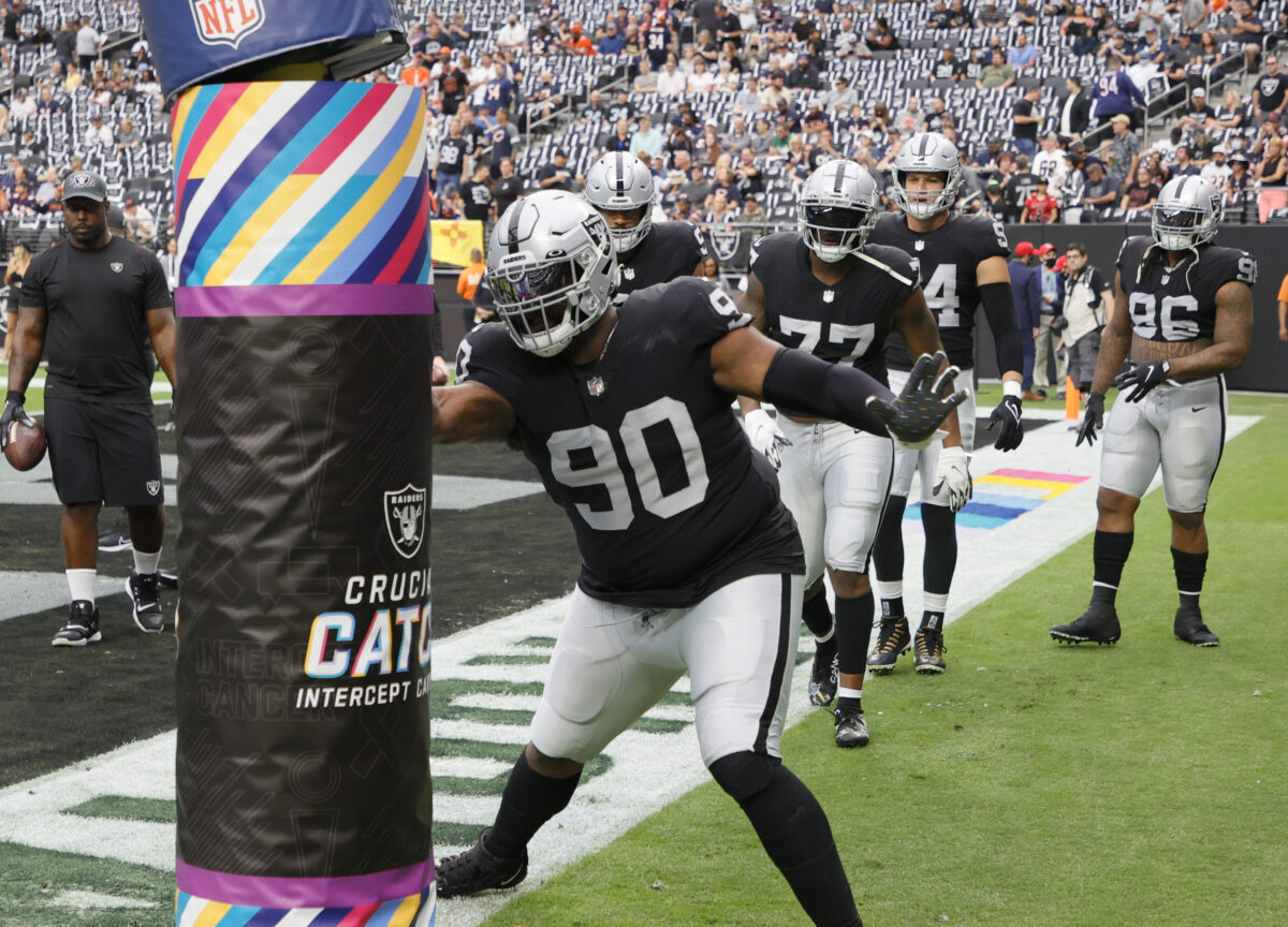What condition Raiders DT position is in heading into free agency 2022