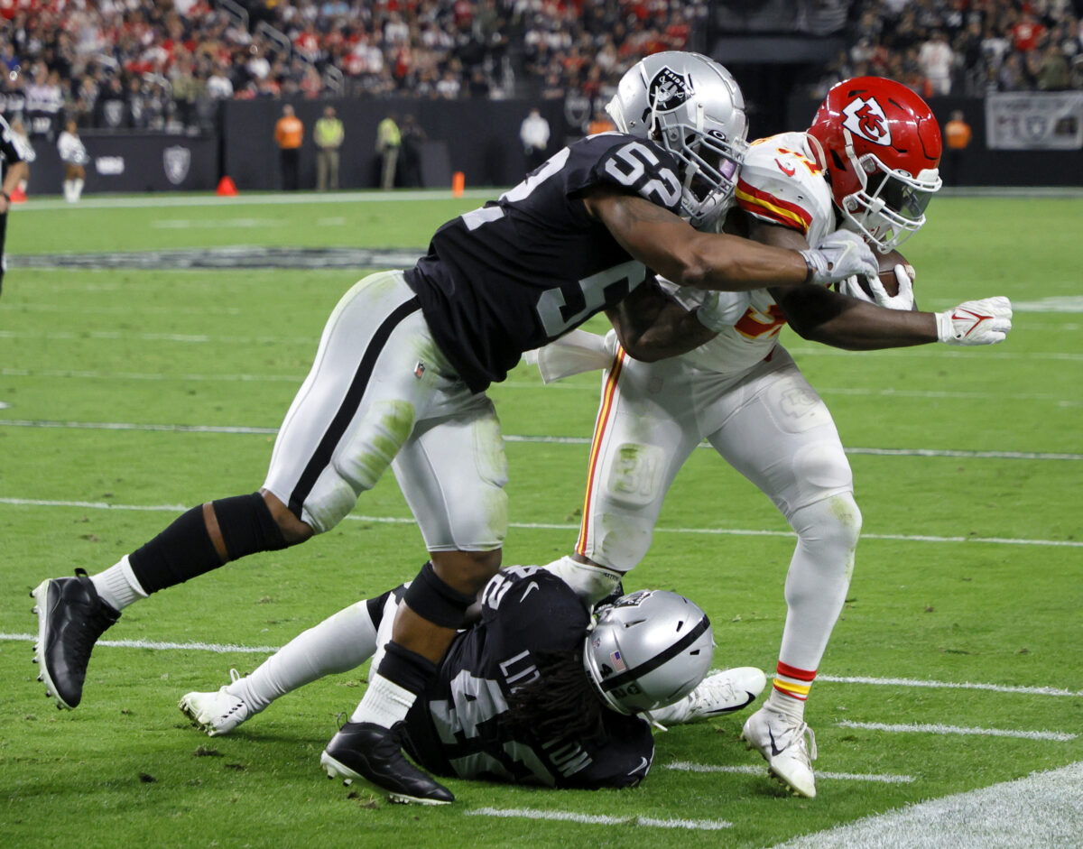 What condition Raiders position is in heading into free agency: Linebacker