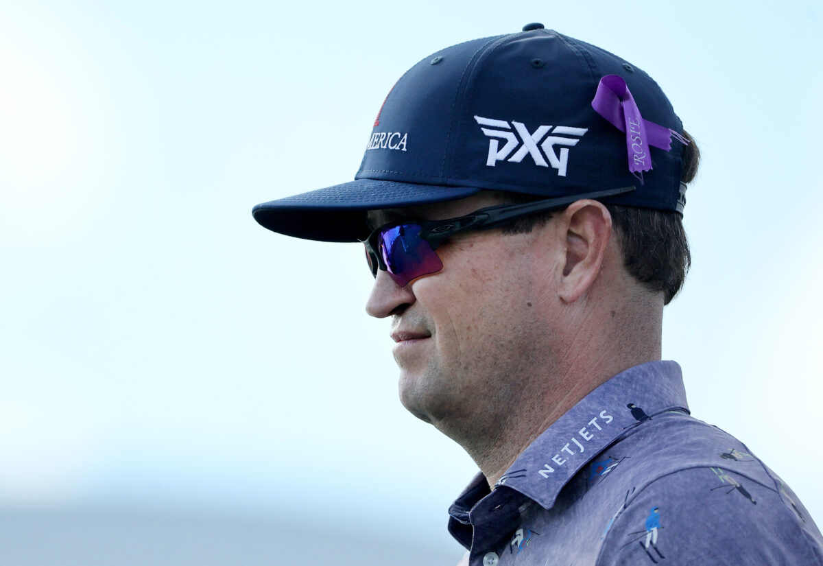 Watch: Zach Johnson knocks ball of the tee during practice swing for the second time in a month (and fifth overall)