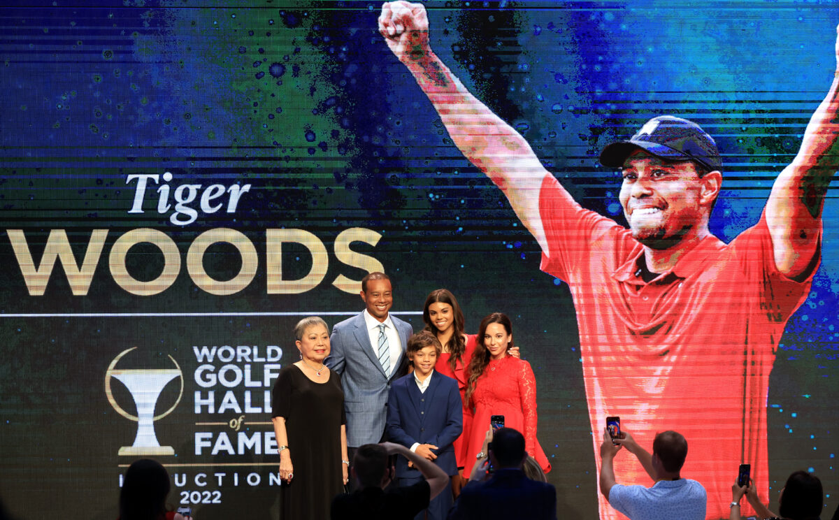 Tiger Woods inducted into World Golf Hall of Fame