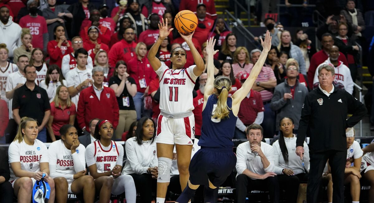 NC State forced double OT against UConn on Jakia Brown-Turner’s stunning corner 3