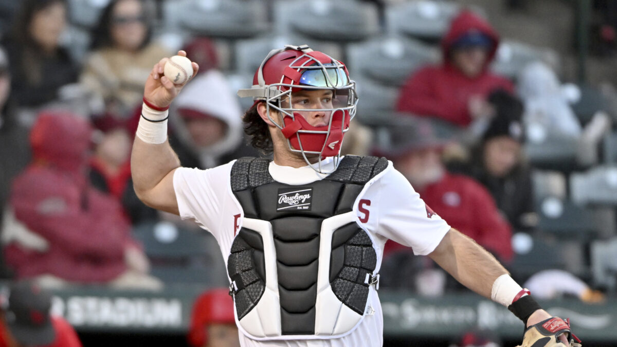 Arkansas’ Stick of the Game, catcher Michael Turner, perfect at plate