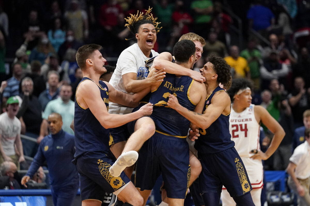 Notre Dame beats Rutgers in double-overtime classic, makes Round of 64