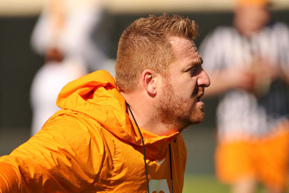 Alex Golesh discusses Vols’ spring practices