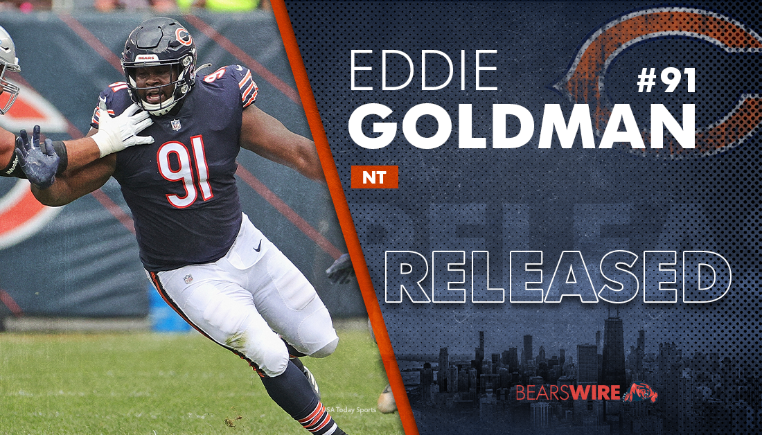 Bears officially release NT Eddie Goldman