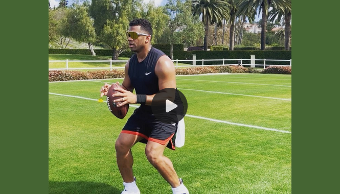 Here’s Russell Wilson working out days before trade to Broncos
