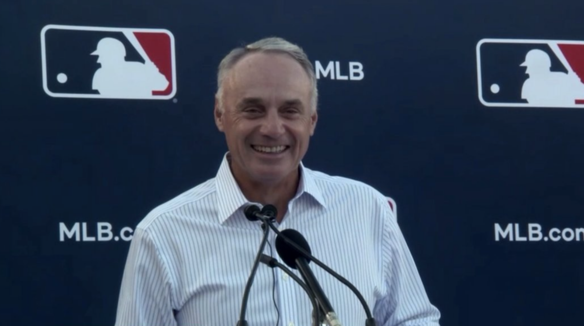 Rob Manfred shamelessly laughed while canceling Opening Day and MLB Twitter wasn’t having it