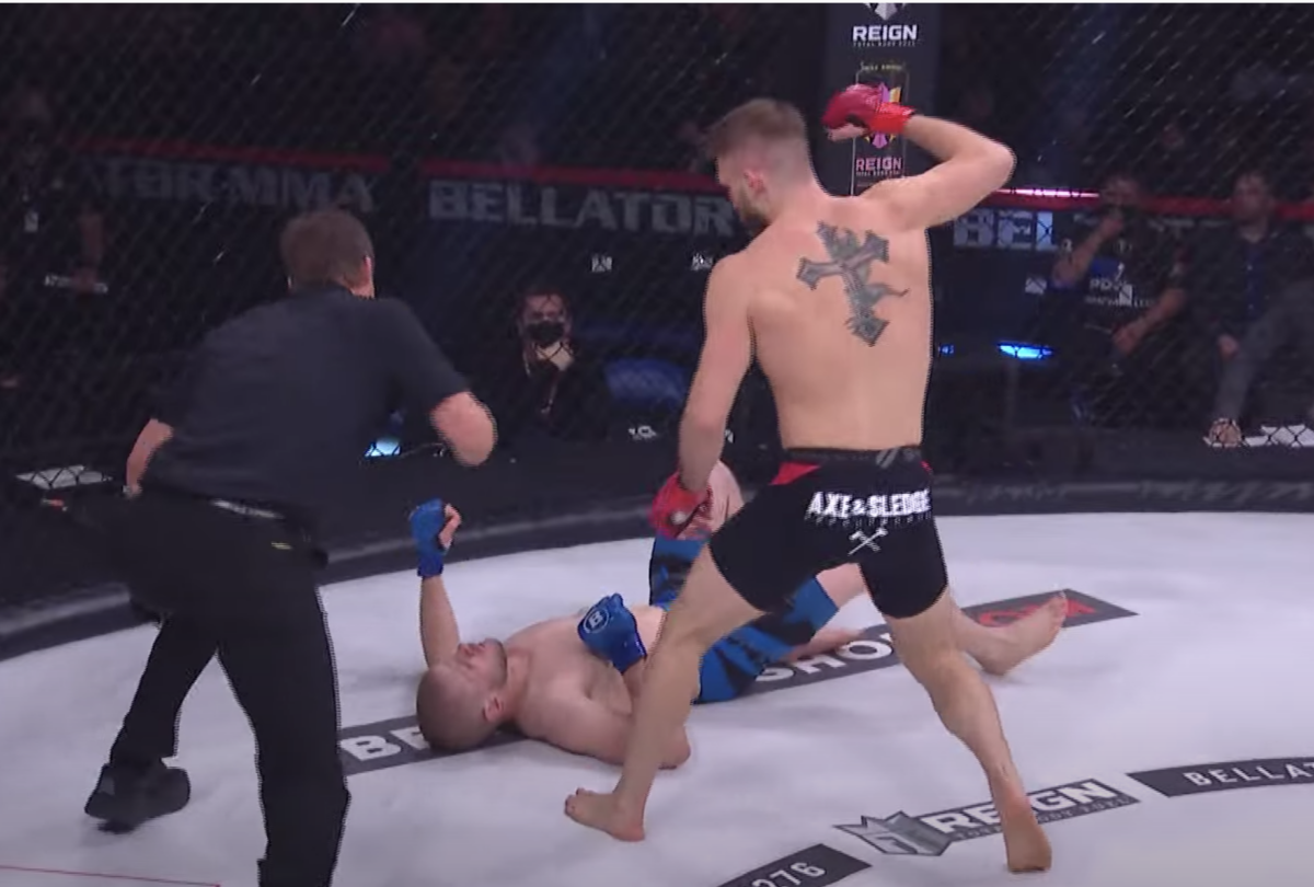 Bellator 276: Cody Law drops James Adcock once, punishes him with violent KO for getting back up