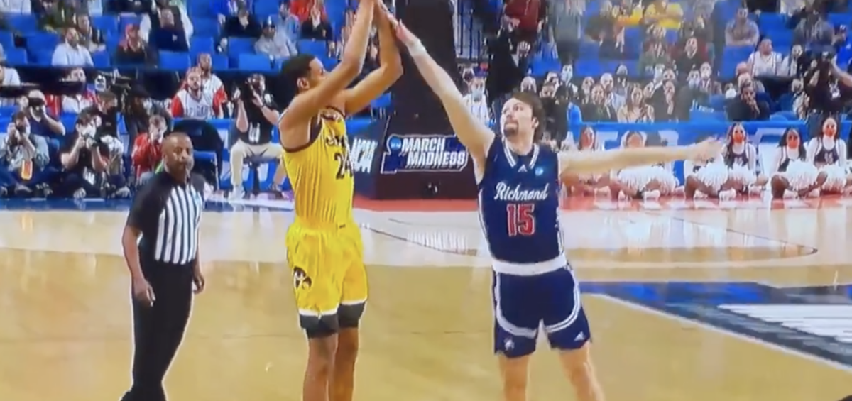 College basketball fans blasted the refs in Iowa’s upset loss to Richmond