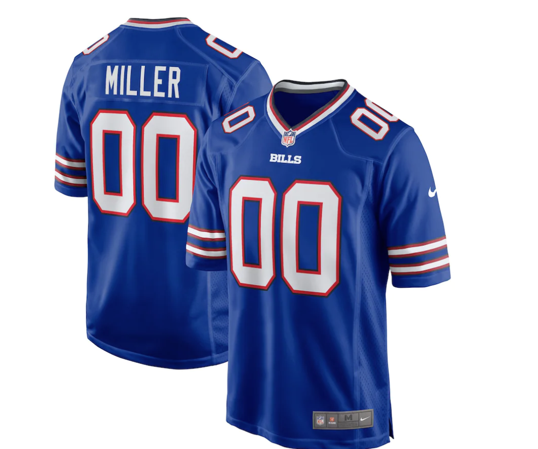 Buffalo Bills jerseys featuring Von Miller and O.J. Howard, get your official NFL Bills gear now