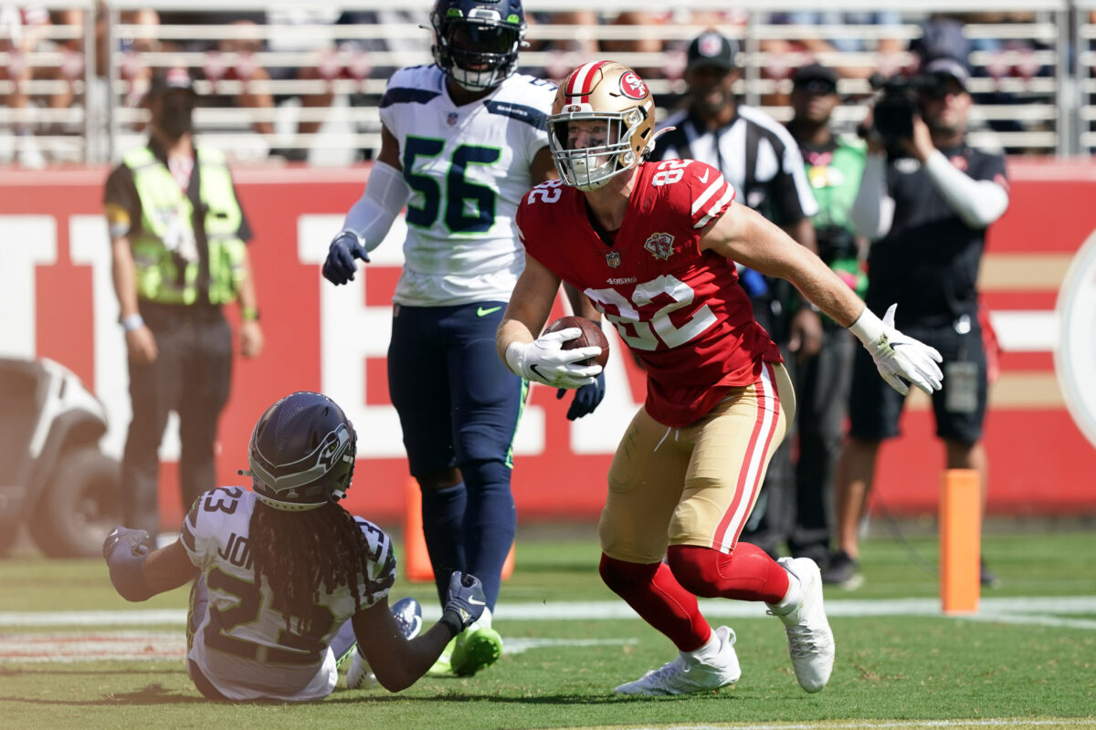 49ers re-sign tight end Ross Dwelley to 1-year deal