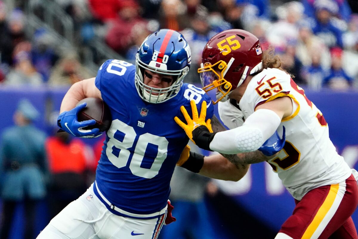 Giants release Kyle Rudolph, who the Bills reportedly had interest in