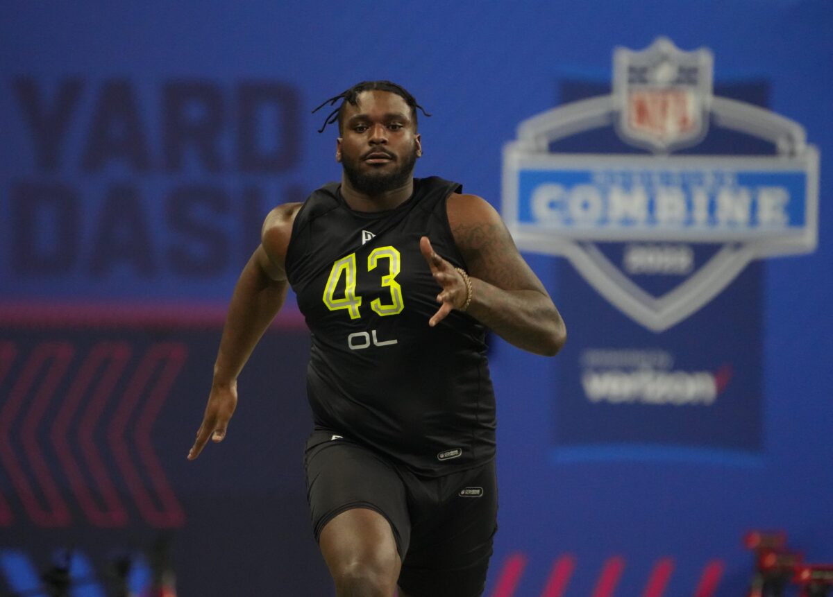 Former LSU offensive lineman Dare Rosenthal stands out at NFL Combine