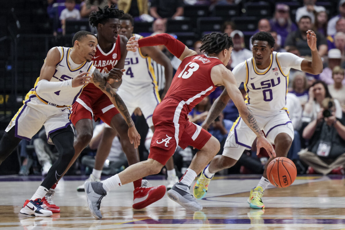 Alabama can’t beat LSU on the road despite solid performances from Ellis, Quinerly and JD Davison