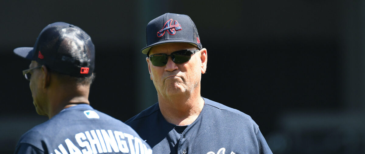 Braves manager Brian Snitker was speechless when reporters told him about the Matt Olson trade