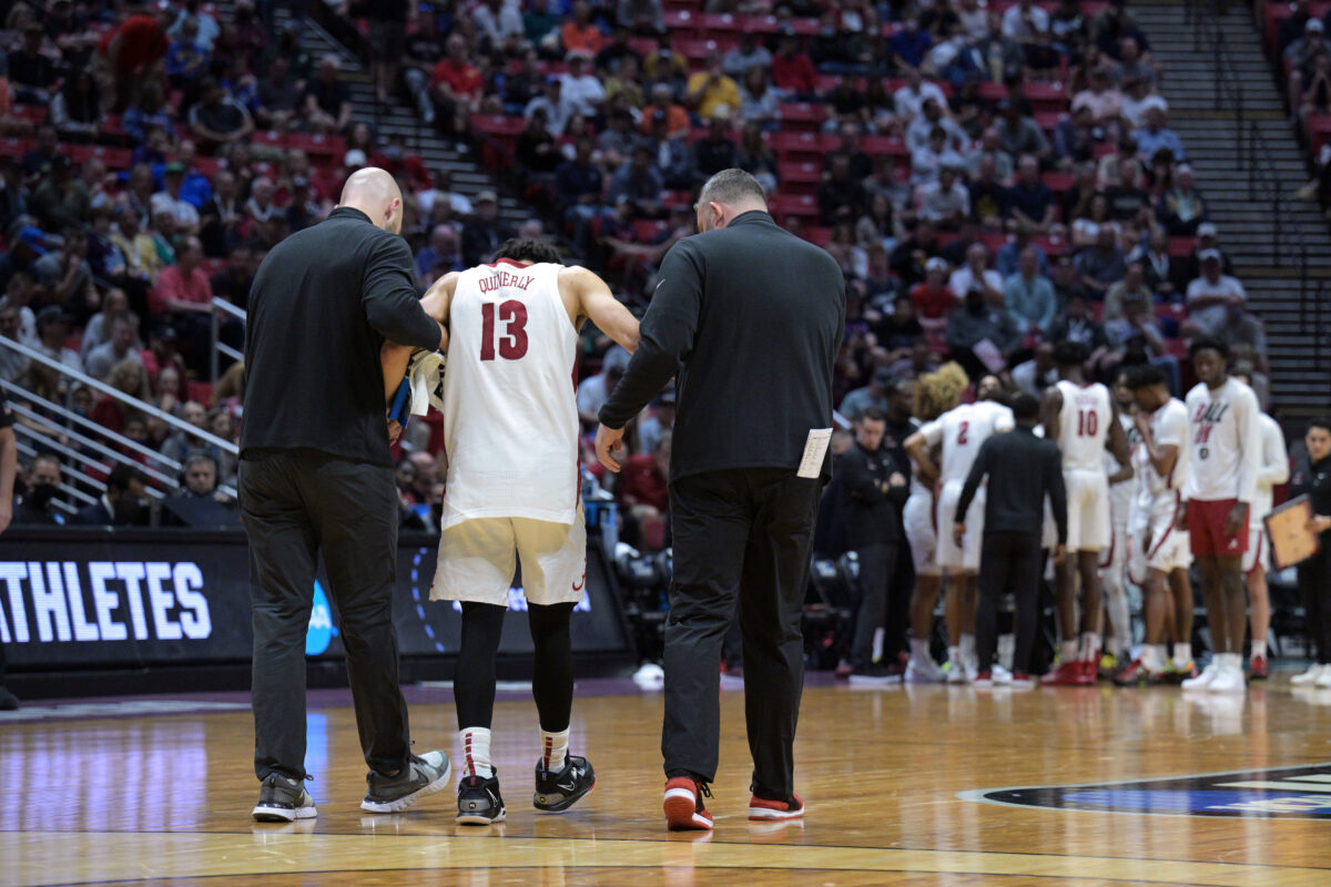 Alabama guard Jahvon Quinerly announces end of college career after NCAA Tournament injury