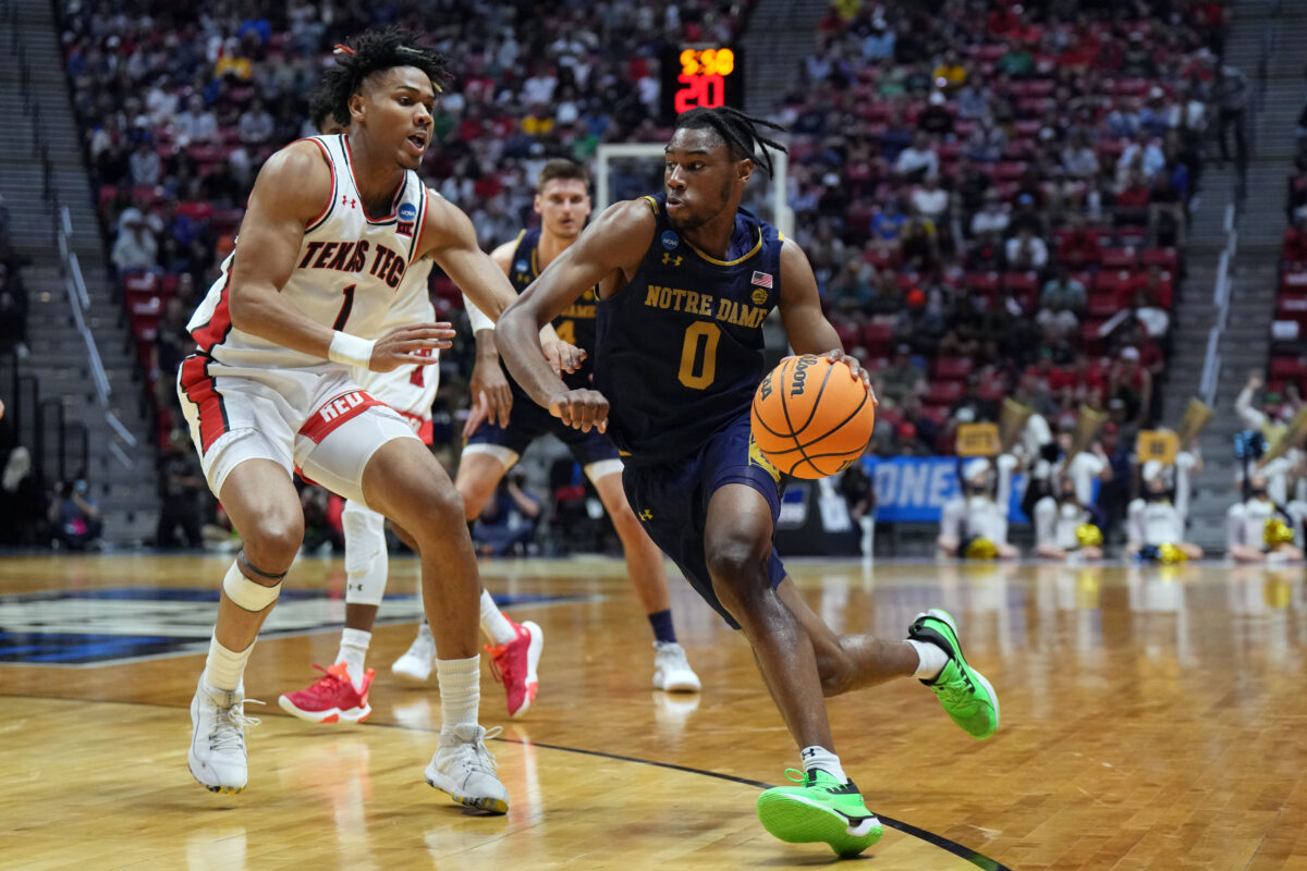 Notre Dame guard Blake Wesley has made a decision on his future