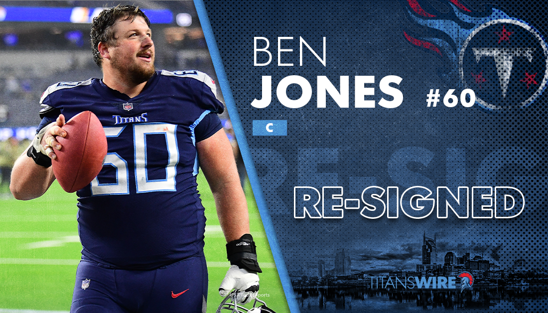 Titans Twitter is thrilled Ben Jones is staying in Tennessee