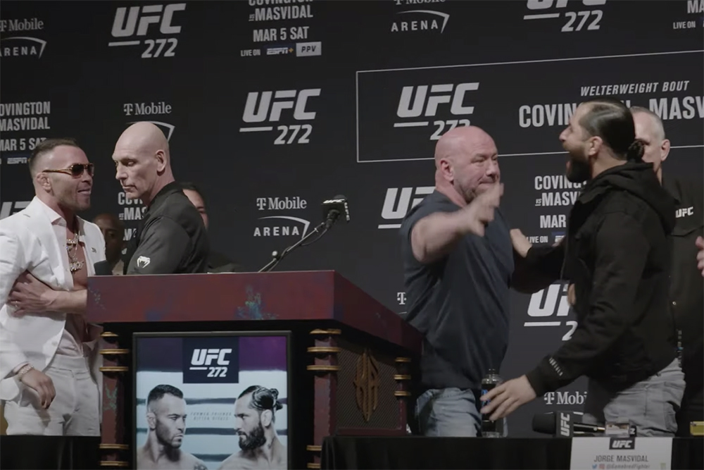 UFC 272 ‘Embedded,’ No. 5: Masvidal, Covington get personal (no shock) at press conference