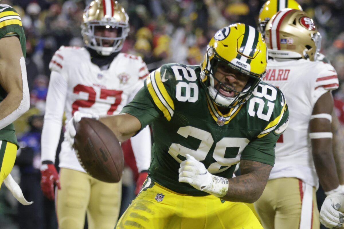 Matt LaFleur says Packers RB A.J. Dillon is ‘just scratching the surface of what he can become’