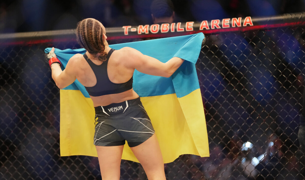 Ukraine’s Maryna Moroz victorious at UFC 272, delivers emotional speech on Russian invasion