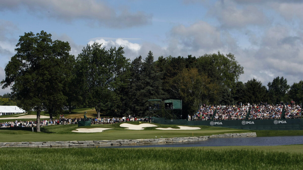 A month after a fire burned down the clubhouse, USGA announces eight future events to be held at Oakland Hills, including four majors
