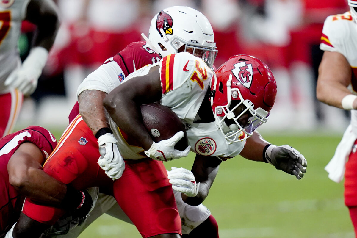 Chiefs free agent RB Darrel Williams visited Cardinals on Monday