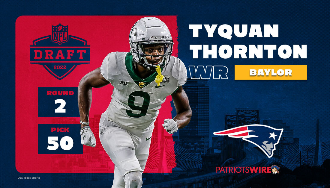 Grading the Patriots drafting Baylor WR Tyquan Thornton