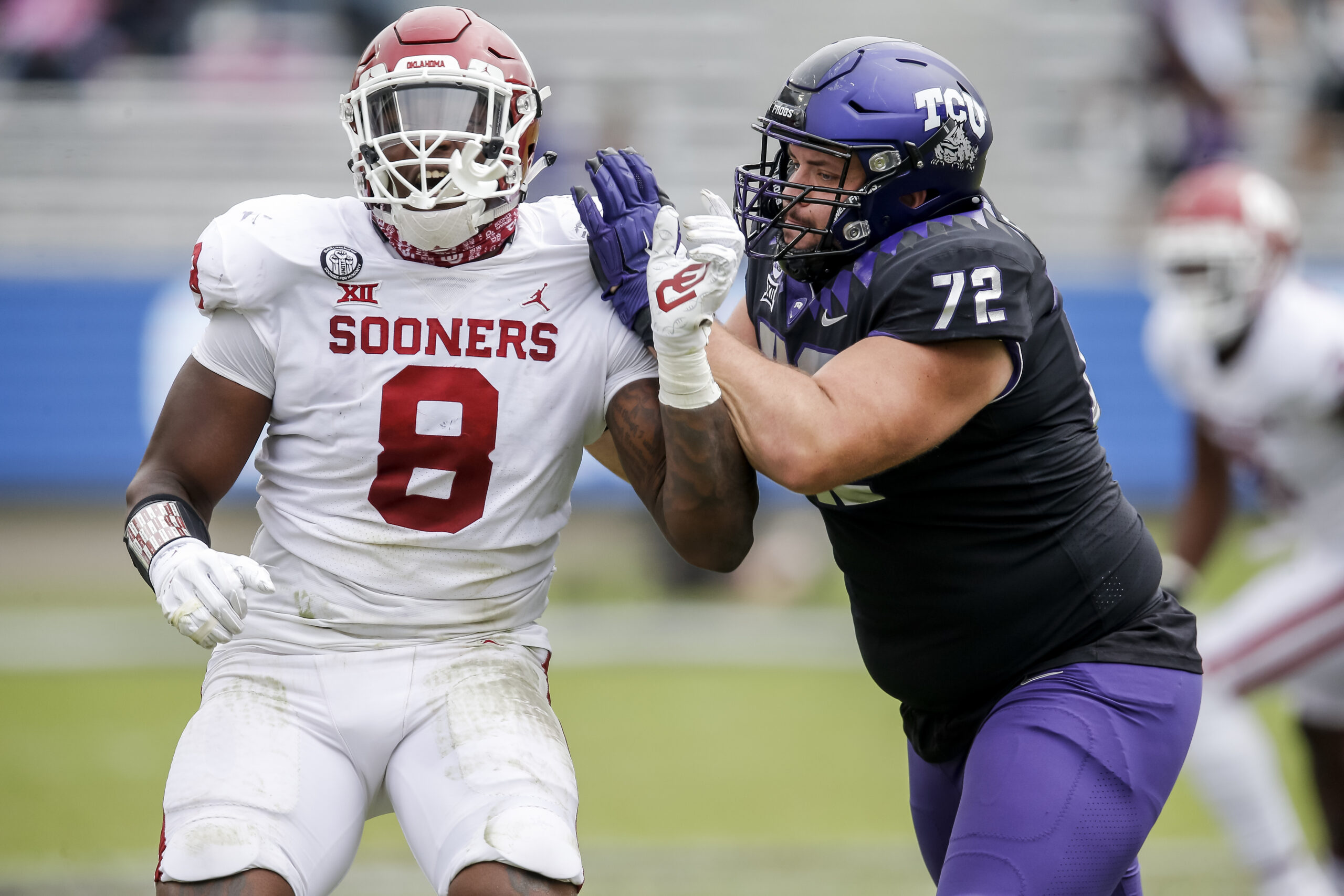PFF names former Sooner Perrion Winfrey as a prospect that could go earlier than expected
