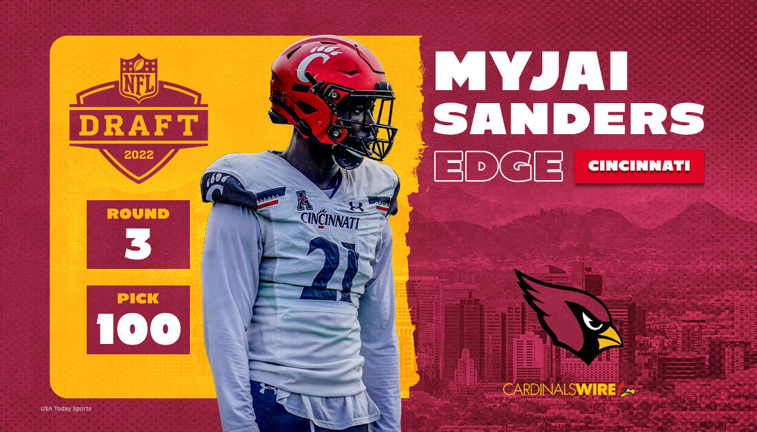 Cardinals double up on pass rusher, select Cincinnati EDGE Myjai Sanders in 3rd round