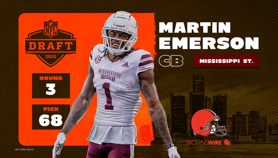 With the 68th pick in the NFL draft, the Browns select CB Martin Emerson