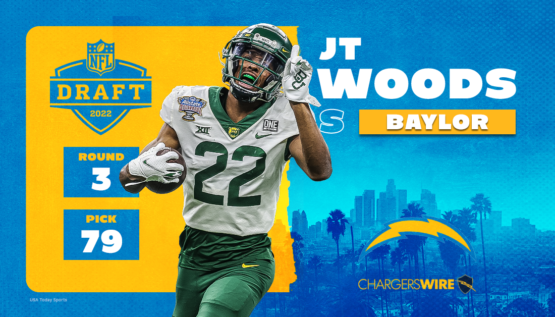2022 NFL draft: Chargers pick DB JT Woods with No. 79 overall selection