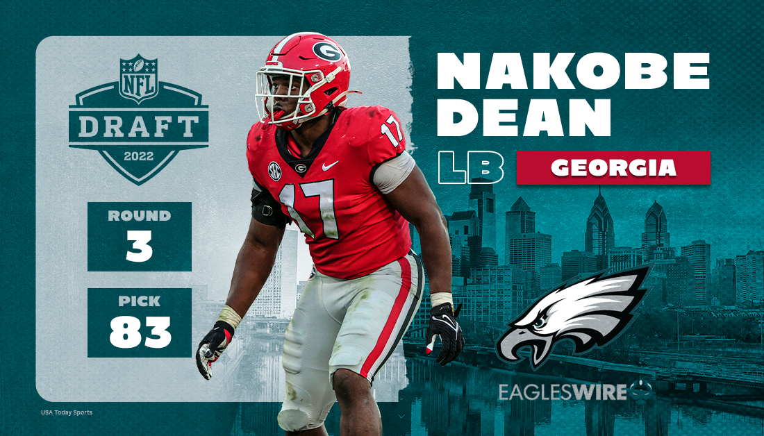 The wait is over: Nakobe Dean off the board in 3rd round to Philadelphia Eagles