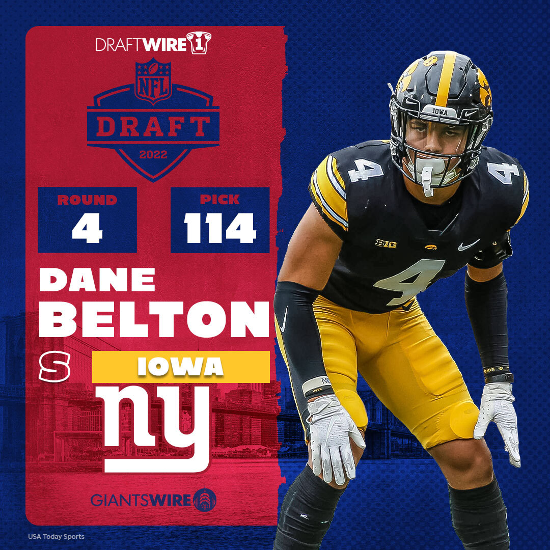 Iowa Hawkeyes’ Dane Belton drafted by the New York Giants