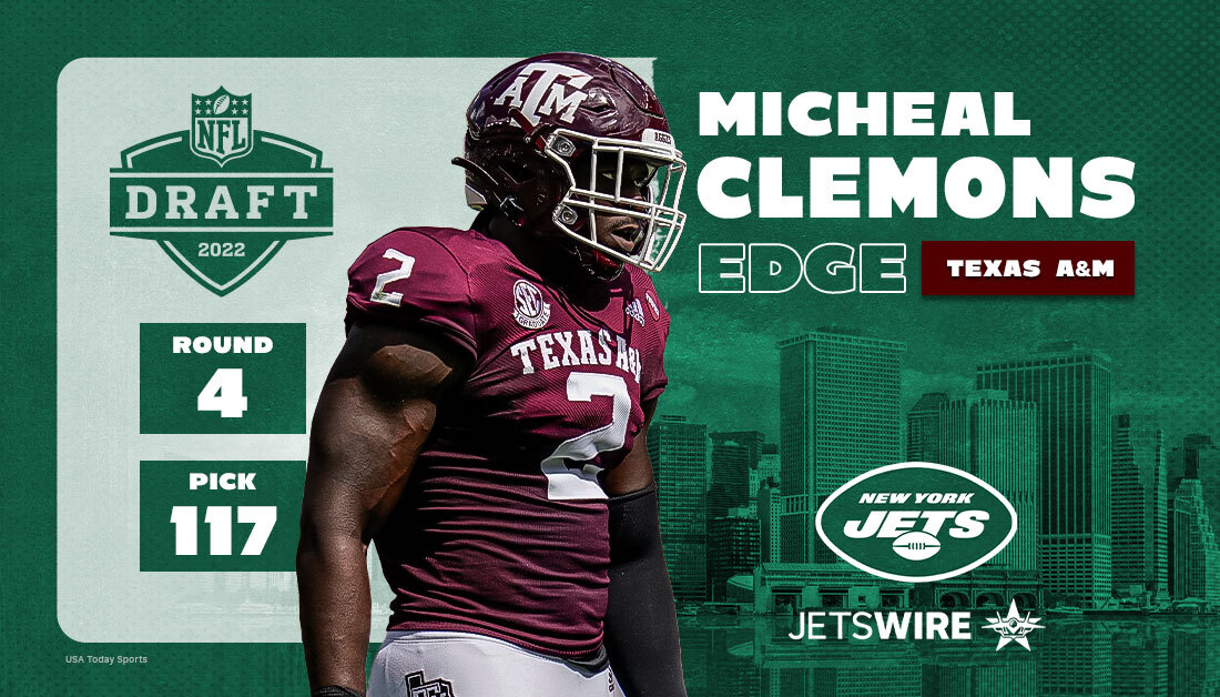 2022 NFL Draft: Michael Clemons selected 117th overall by the New York Jets