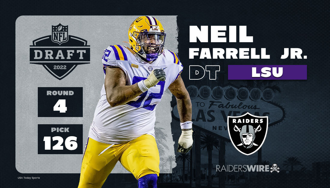 Las Vegas Raiders select Neil Farrell Jr. at pick No. 126